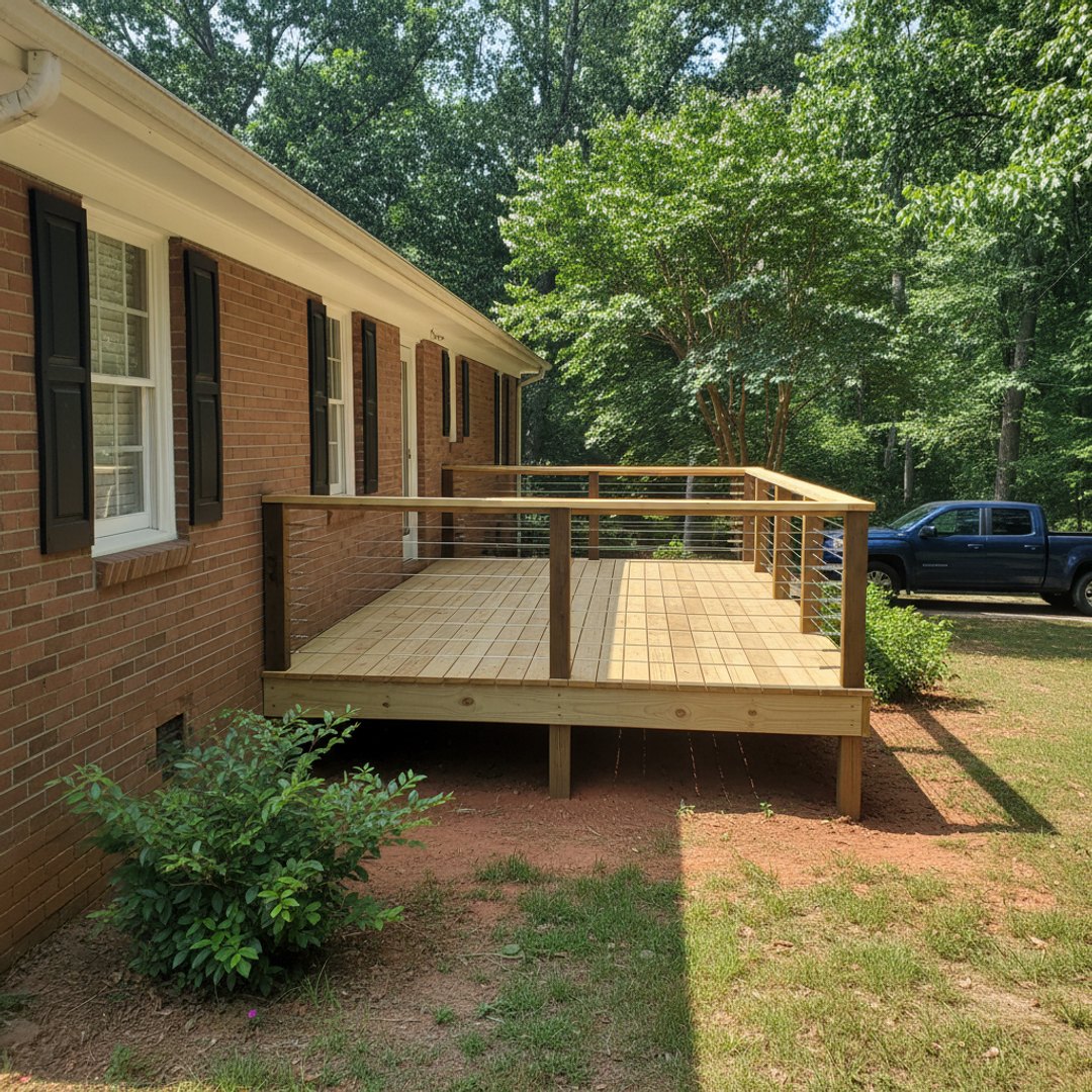 Composite Decking completed by Oasis Deck Co in Douglasville, GA