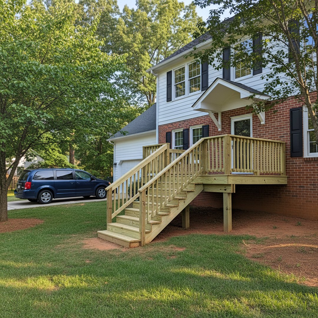 Deck Installation completed by Oasis Deck Co in Austell, GA