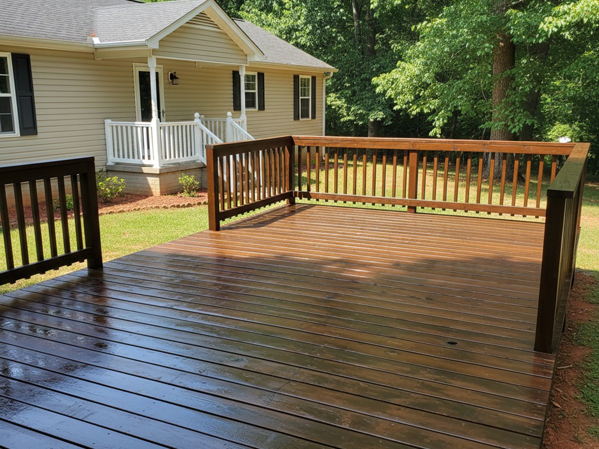 Composite Decking completed by Oasis Deck Co in Marietta, GA