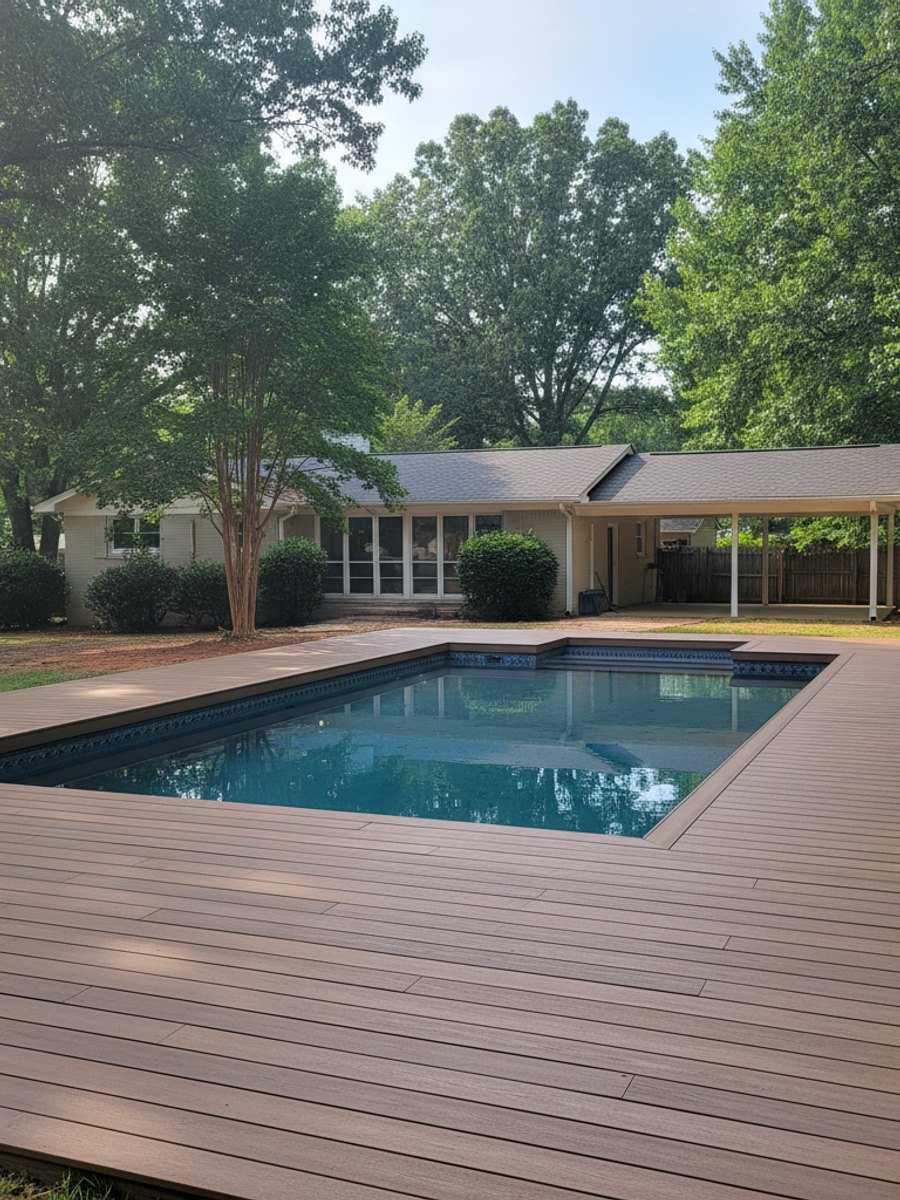 Composite Decking completed by Oasis Deck Co in Mableton, GA